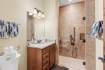 Guest bathroom with ADA compliant shower 